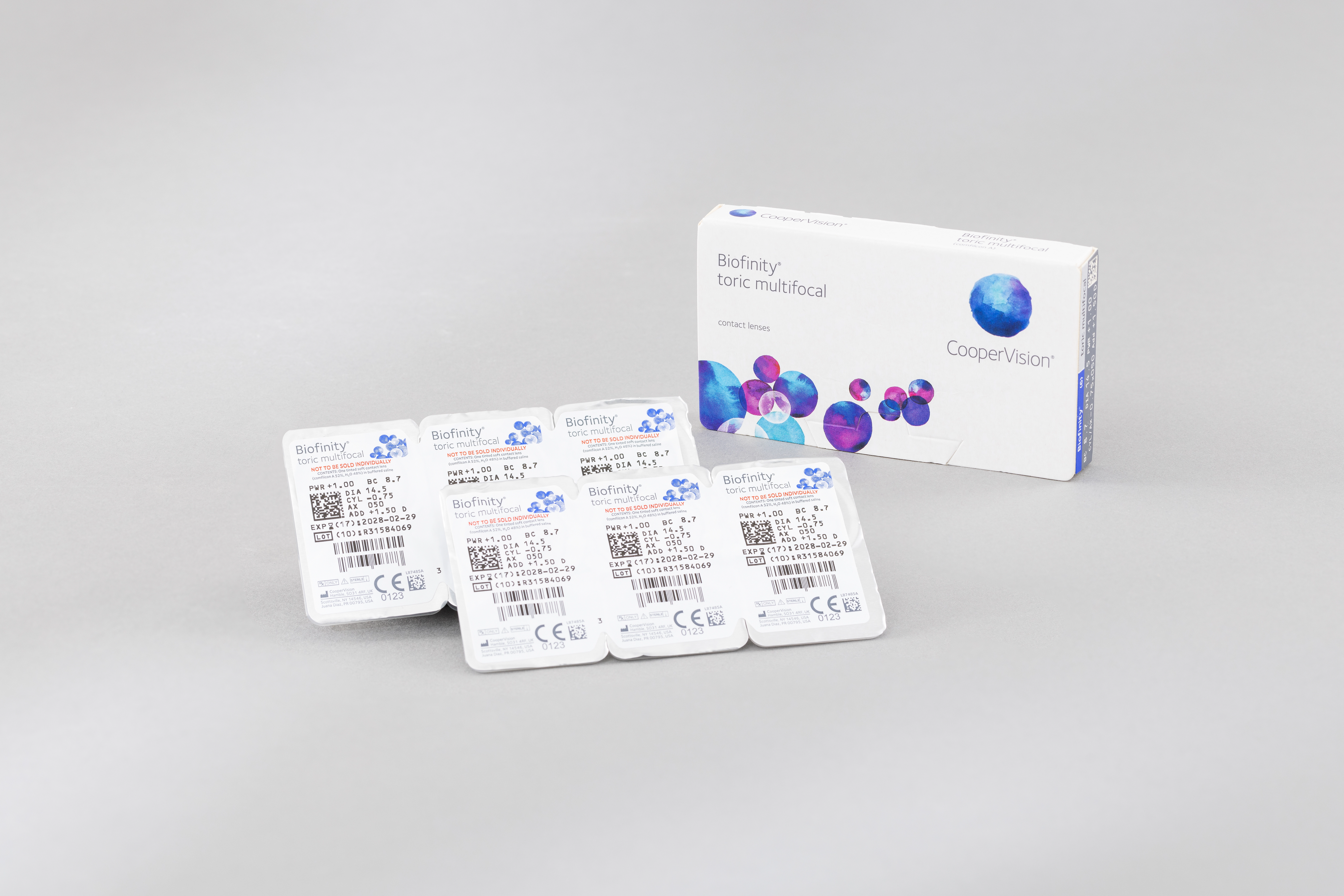 CooperVision Biofinity kaufen Eine ausgepackte Kontaktlinsenbox des Topsellers CooperVision Biofinity.