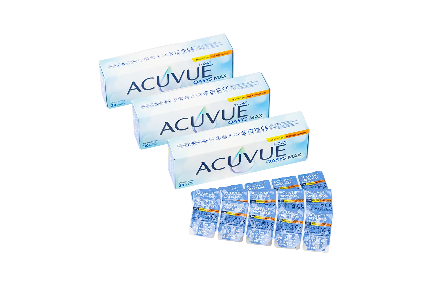 ACUVUE OASYS® MAX 1-Day Multifocal for Astigmatism