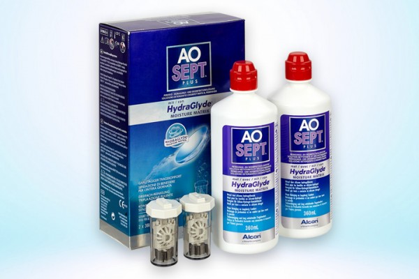 Pflegemittel Aosept Plus HydraGlyde 2x360 ml
